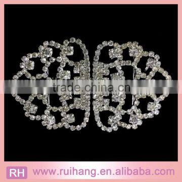 Wholesale Pearl Rhinestone pair buckles Brooch with pin & dangling for Wedding Bouquet Brooch Wedding Favor Invitation                        
                                                Quality Choice