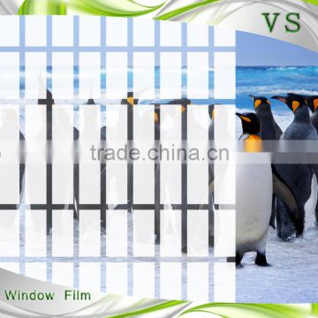 Suzhou Vis Film Grid Series VS403 long white grid film decorative film for office glass table