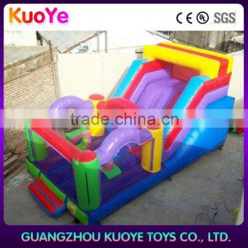 0.55mm pvc tarpaulin inflatable bounce house slide,inflatable slide comercial kids party equipment, trampoline slide inflatable