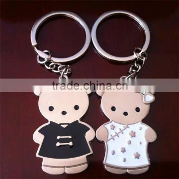 Zinc alloy animal shaped keychain supplier