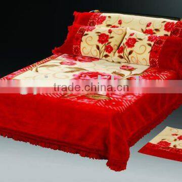 100% polyester blanket set