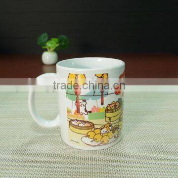 2016 China products custom logo white ceramic sublimation mug