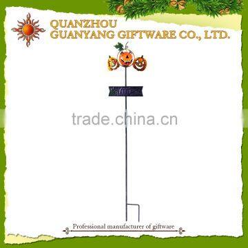Solar Pumpkin Garden Stake for Hallowmas Garden Decoration