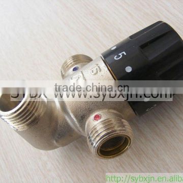 Thermostatic shower tempering valve