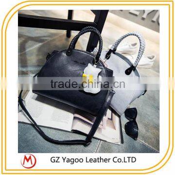 2016 Wholesale China Factroy Retro Lady Handbag Korean Leather Bag Bat Wings Supplier's Choice photo-6