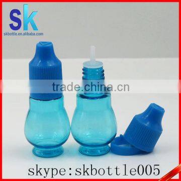 blue eliquid dropper bottle 10ml 30ml unique shape PET bottle