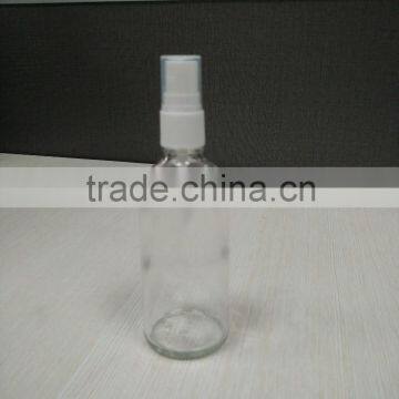 100ml Transparent Glass Essential Oil Bottle with Plastic Pump