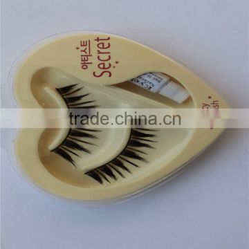 wholesale china factory price new arrival beautiful decorative false eyelash in heart single thread eyelash beauty supply