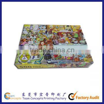 500 Clear Photo IQ Paper Puzzle Toys