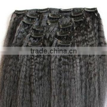 100% indian remy hair clip in extensions