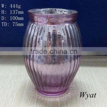 electroplated glass vases for household decoration SLVe28