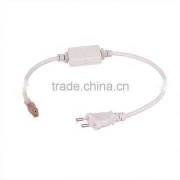 The adaptor power plug clip and end cap for led strip 5050 220v