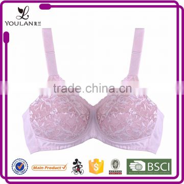 Hot Romantic Fashion Hot Lady Brown Old Women Bra