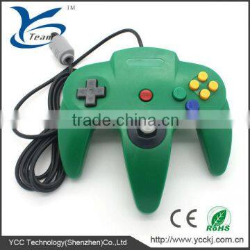 Red gray blue and green N64 controller for Wii N64 Gamepad