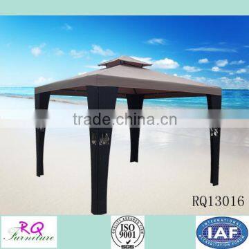 Outdoor Furniture Modern Rattan Gazebo PE Rattan Steel Frame