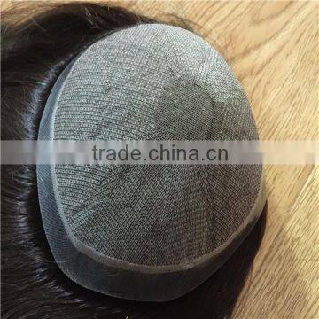 Custom 100% human Hair Kippah falls topper blonde Silk Top Hand tied