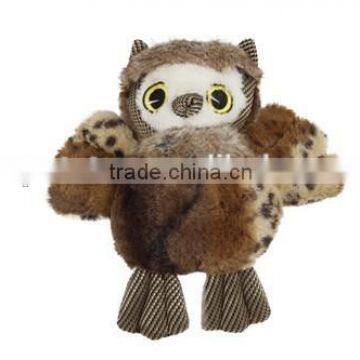 Dog plush toy owl shape pet animal sound plush dog toy