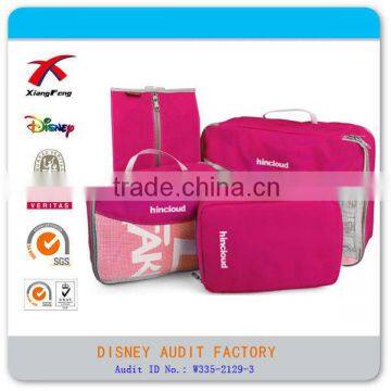 XF 2015 Durable 4 Pcs Set Travel Packing Cubes for Travel Bags