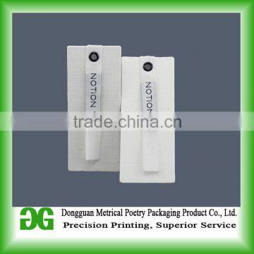 2016 Directly factory custom plastic hang tag with clip