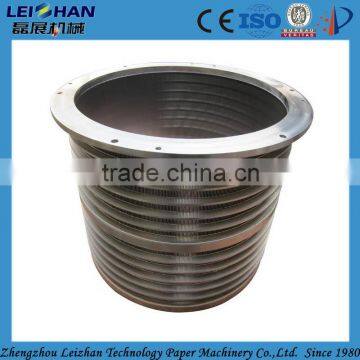 Stainless steel pressure screen basket for paper making