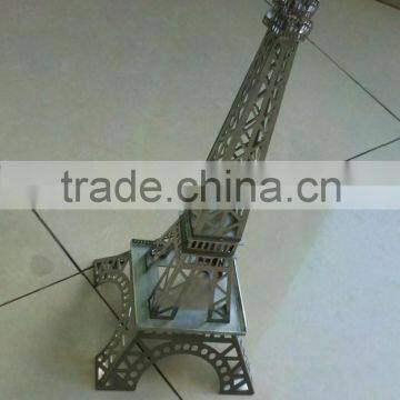 Stainless Steel Eiffel Tower Made via Laser Cutting