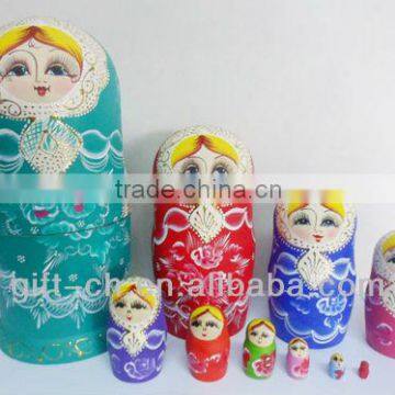Wooden nesting doll (Russian doll)