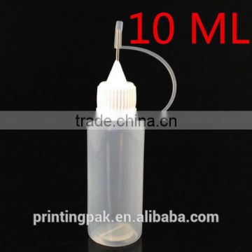 opaque clear 10ml e-Liquid bottle with needle tip