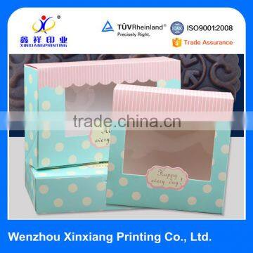 Food Packaging with Clear Window Moon Cake Packaging Boxes