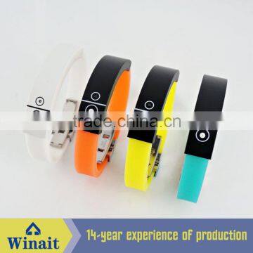 Healthy silicone bluetooth bracelets with vibrate notice and anti-lost alert WT-16