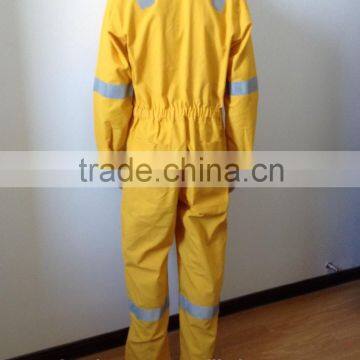 Yellow Reflective Overall Workwear Plus Size