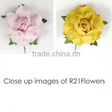 Soft Pink Handmade Mulberry Paper Flower, Wedding Party, Scrap-booking Crafts, Wholesale 21/124 photo-3