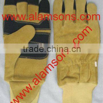 Professional High Quality Fire Fighting Leather Gloves