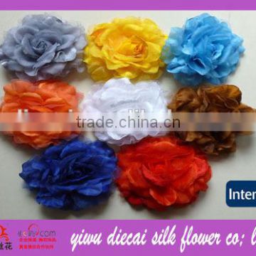 Most popular big rose velvet fabric flower