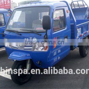 HOT-SALE ! full sealed cab 3 wheel dump truck