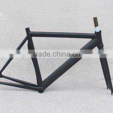 Matte black high speed road bicycle frame light weight alloy bicycle frame for road bicycles