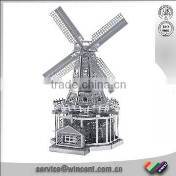 Adult Product Metal windmill Model 3D mini puzzle jigsaw