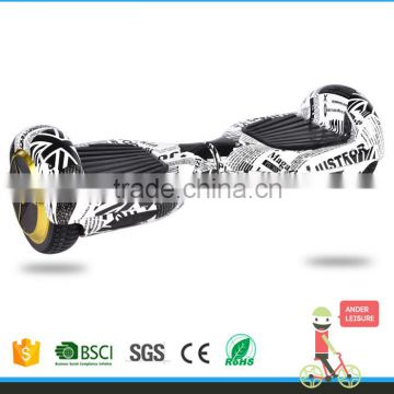 2015 new design 2 wheels smart electric self balance standing scooter with roof skateboard light paper colour