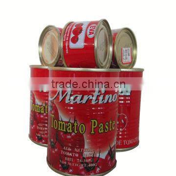 Private Lable Canned Tomato Paste,Brix28-30%