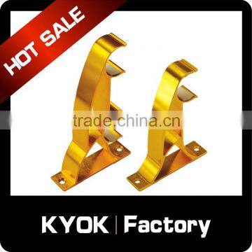 KYOK 16-28mm single double curtain rod accessories curtain brackets,metal curtain poles lenght 1-4m wall brackets on sale