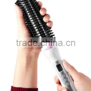 Factory Hot Brush & Hair Curler & Hair Straightener 3 in 1, 1.25 Inch Hair Iron