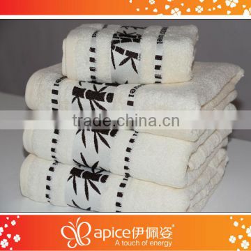 good sale 100% bamboo jacquard towel set