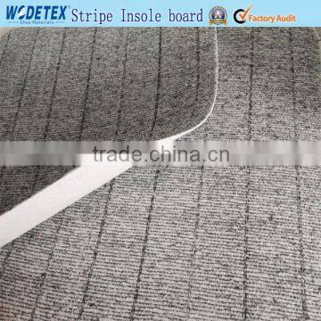 Wode Company Good hardness Grey Stripe Insole Board For Shoe