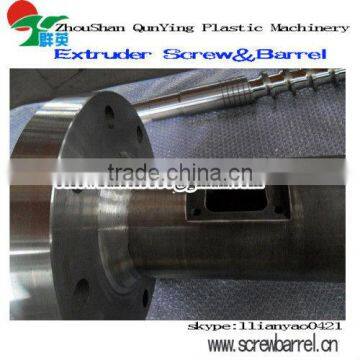 wood plastic screw barrel extruder