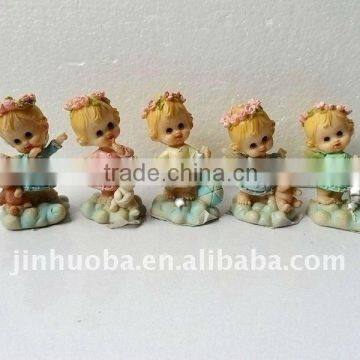 Polyresin dancing girl baby angel