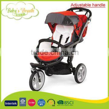 BS-51A 2015 wholesale adjustable handle en1888 3 in one baby stroller with air wheels                        
                                                Quality Choice