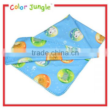 Baby blue animal pattern blanket baby blanket air conditioning blanket