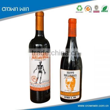 Wholesale Custom Coated Paper Wine Bottle Sticker