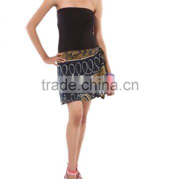 Beach Wear Mini Wrap Skirt