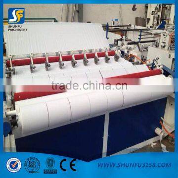 Jumbo roll paper winding and slitting machine