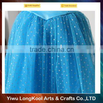 2016 New Wholesale Girls Tulle Frozen Tutu Dress Sky Blue Princess Dress photo-3